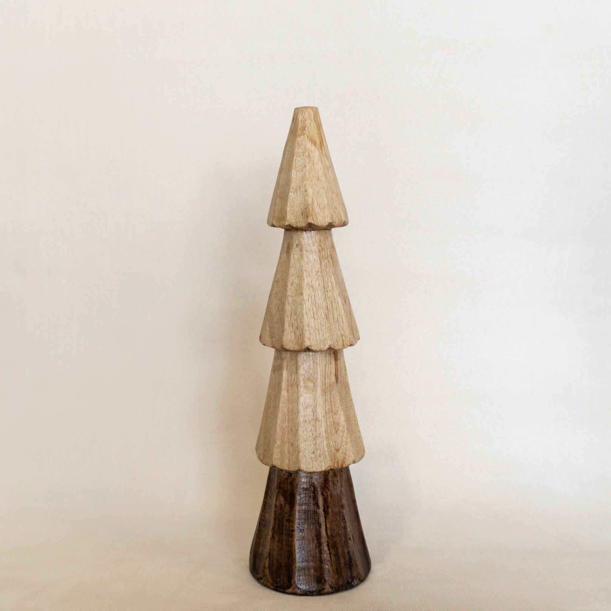 Carved Mango Wood Tree Set