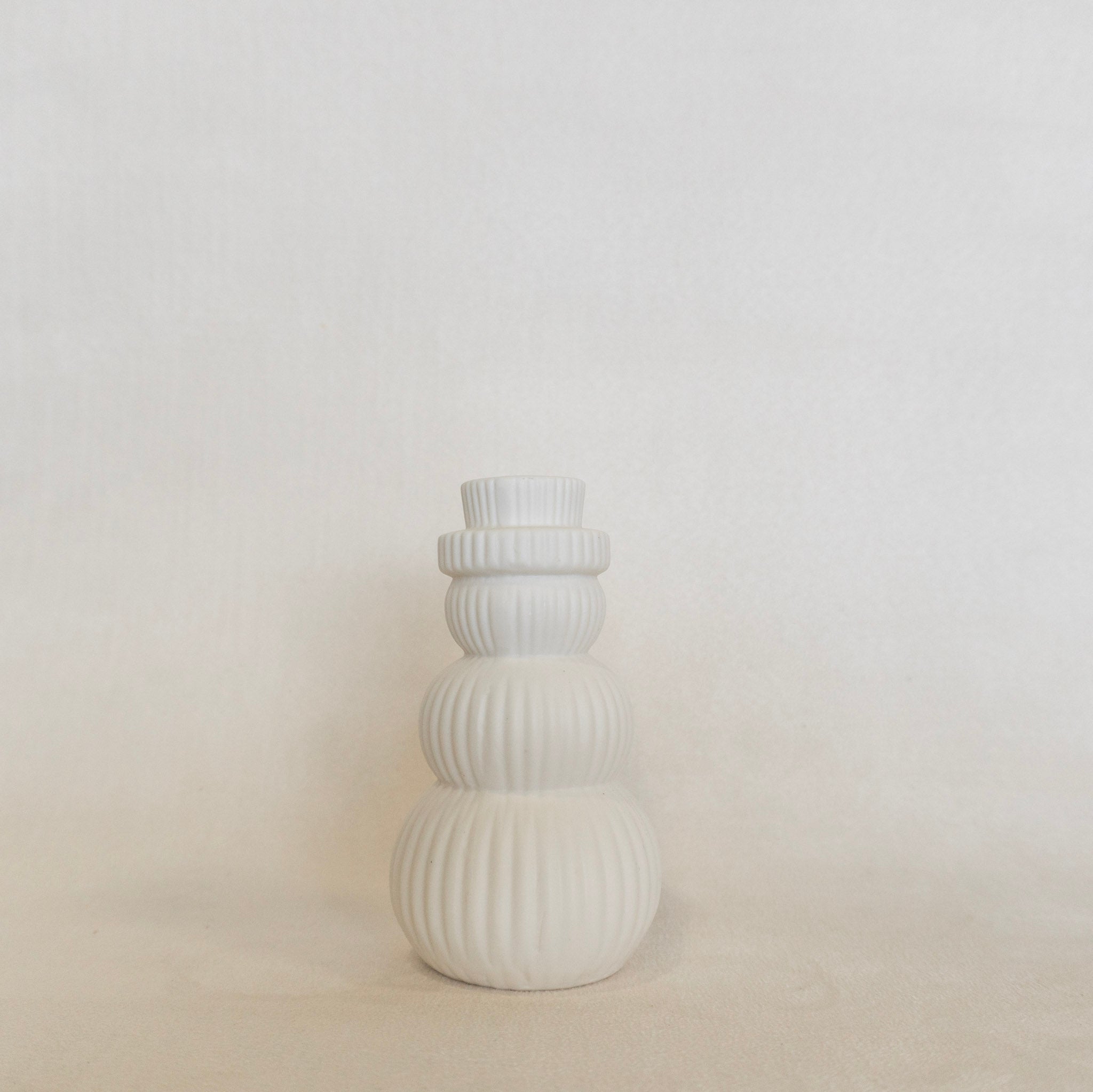 Stoneware Bisque LED Snowman