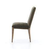 Nate Dining Chair - Modern Velvet Loden | shipping 5/24/2024