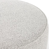 Sinclair Large Round Ottoman - Knoll Domino | ready to ship!
