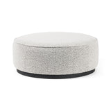 Sinclair Large Round Ottoman - Knoll Domino | ready to ship!
