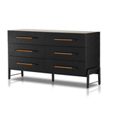 Rosedale 6 Drawer Dresser - Ebony Oak Veneer | shipping 6/4/2024