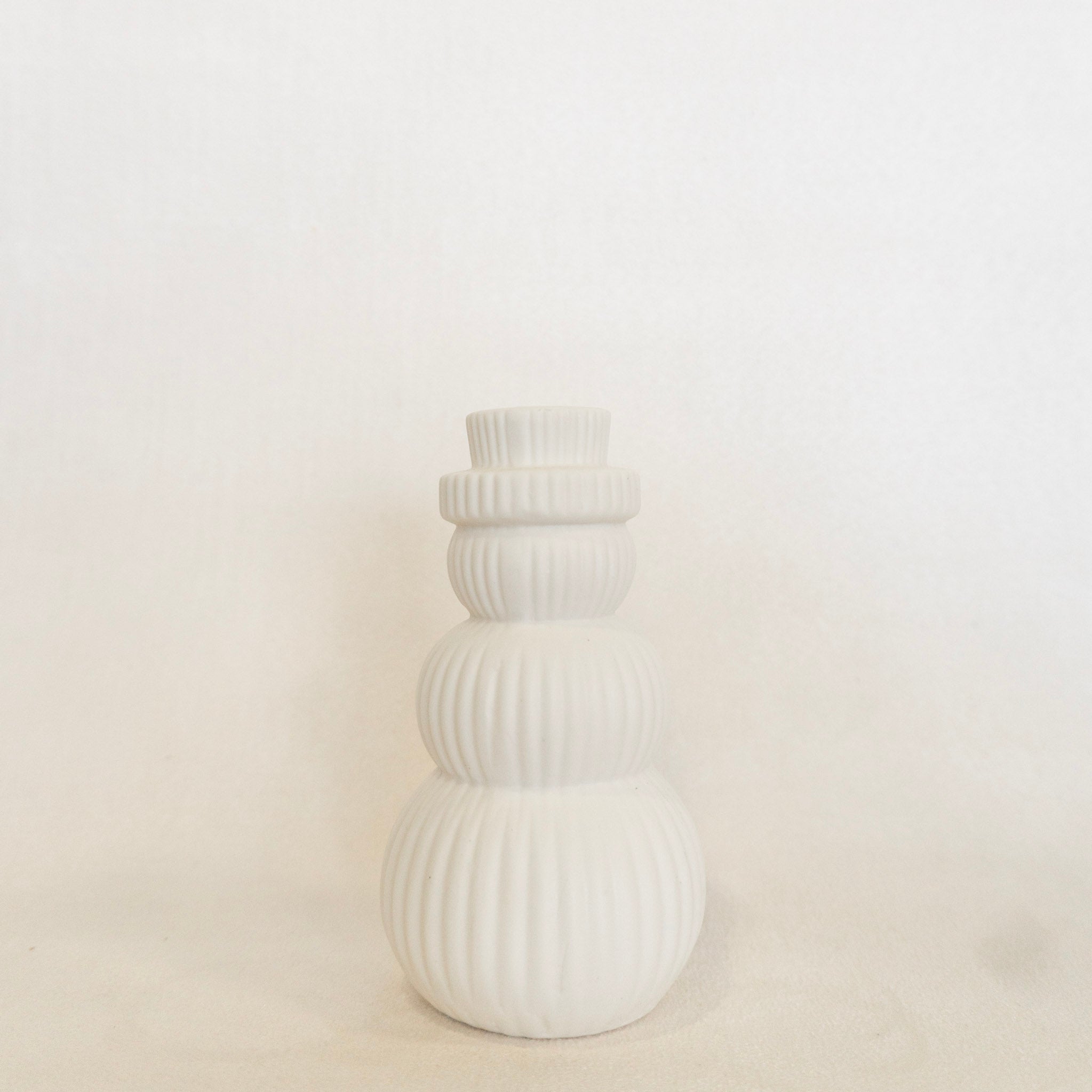 Stoneware Bisque LED Snowman