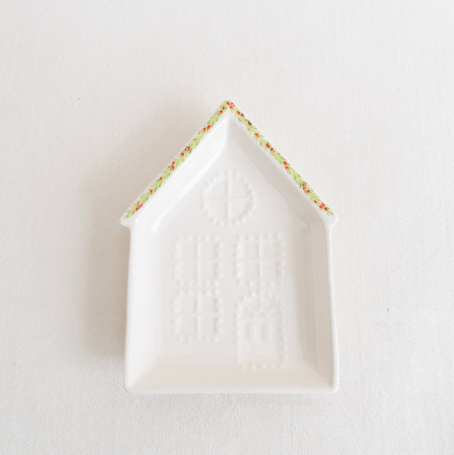 Stoneware House Plate- Set of 3