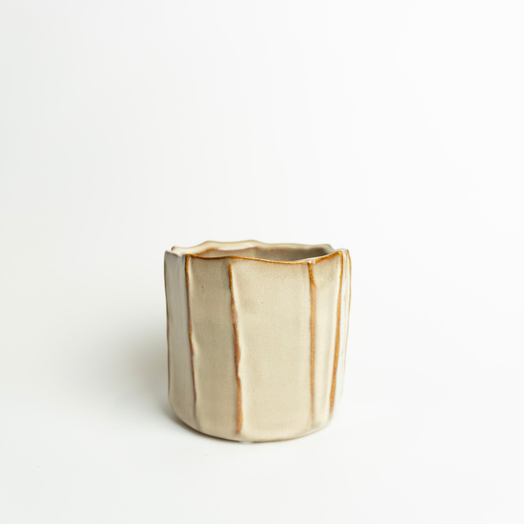 Stoneware Fluted Planter