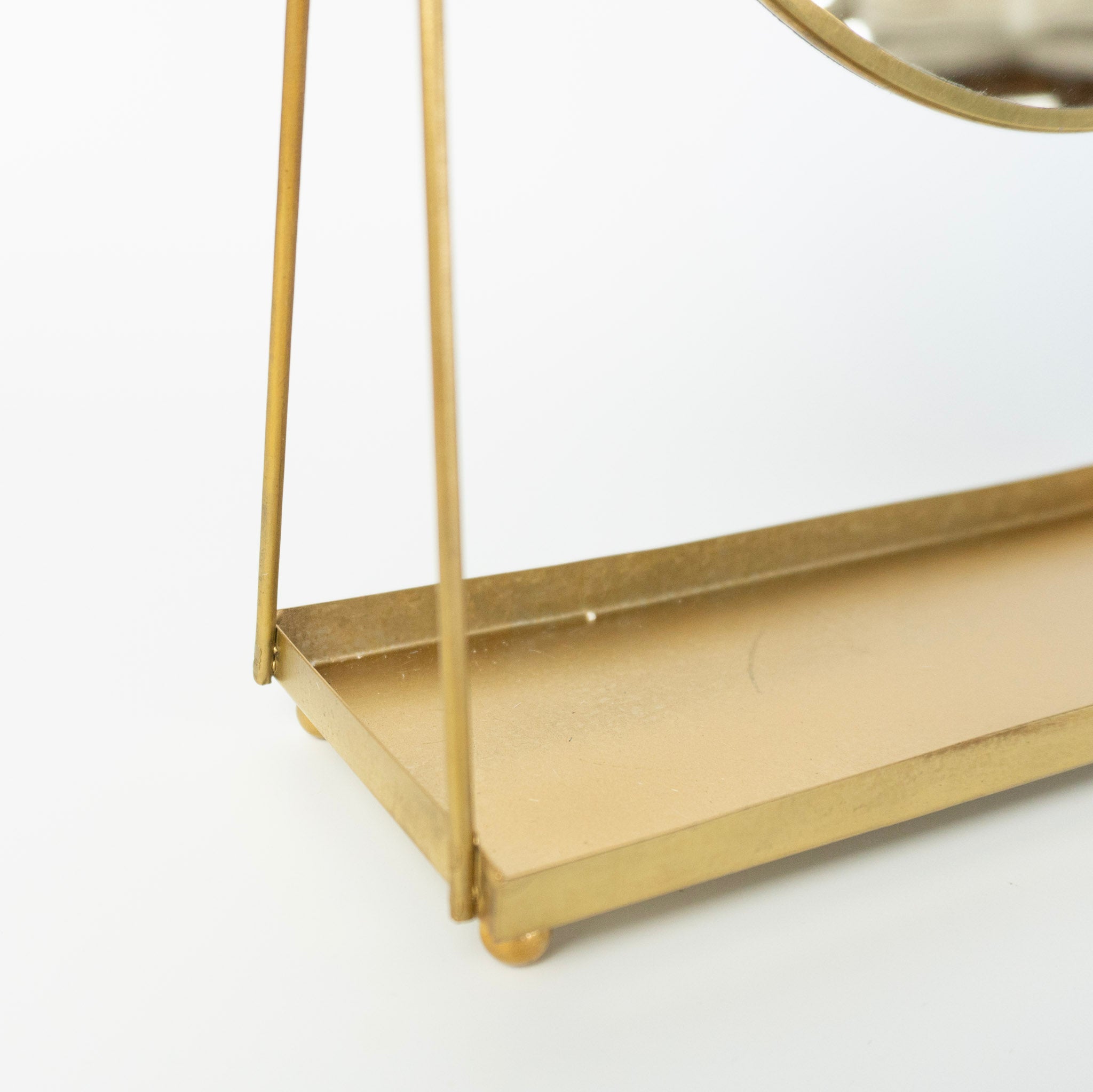 12" Round Mirror w/ Tray