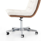 Quinn Desk Chair - Polished Nickel | shipping 6/13/2024