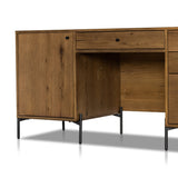 Eaton Executive Desk - Amber Oak Resin | shipping 6/6/2024