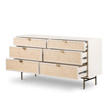 Luella 6 Drawer Dresser - Matte Alabaster | shipping 6/20/2024