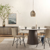 Skye Round Dining Table - White Marble | ready to ship!