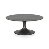 Simone Round Coffee Table - Raw Black | shipping 7/28/2024