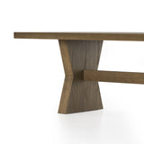 Tia Dining Table - Drifted Oak Solid | shipping 6/20/2024