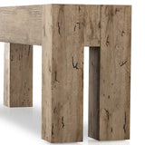 Abaso Console Table - Rustic Wormwood Oak | shipping 6/7/2024