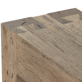 Abaso Console Table - Rustic Wormwood Oak | shipping 6/7/2024