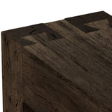 Abaso Console Table - Ebony Rustic Wormwood Oak | ready to ship!