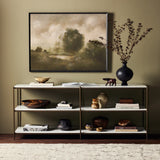 Felix Large Console Table - Antique Brass | shipping 5/23/2024
