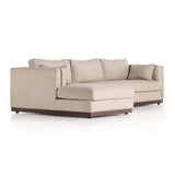 Lawrence 2-Piece Sectional W/ Chaise - Nova Taupe | ready to ship!