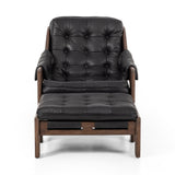 Halston Chair W/ Ottoman - Heirloom Black | ready to ship!