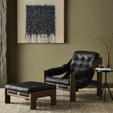 Halston Chair W/ Ottoman - Heirloom Black | ready to ship!
