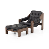 Halston Chair W/ Ottoman - Heirloom Black | shipping 6/6/2024