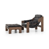 Halston Chair W/ Ottoman - Heirloom Black | shipping 6/6/2024