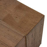 Abaso Rectangular Coffee Table - Rustic Wormwood Oak | shipping 7/2/2024