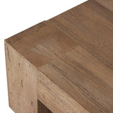 Abaso Rectangular Coffee Table - Rustic Wormwood Oak | shipping 6/25/2024