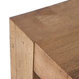 Abaso Small Square Coffee Table - Rustic Wormwood Oak | shipping 6/29/2024