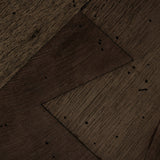 Abaso Small Square Coffee Table - Ebony Rustic Wormwood Oak | shipping 6/30/2024