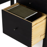 Isador Executive Desk - Black Wash Poplar | ready to ship!