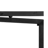 Matthes Large Console Table - Aged Black Pine | shipping 7/14/2024