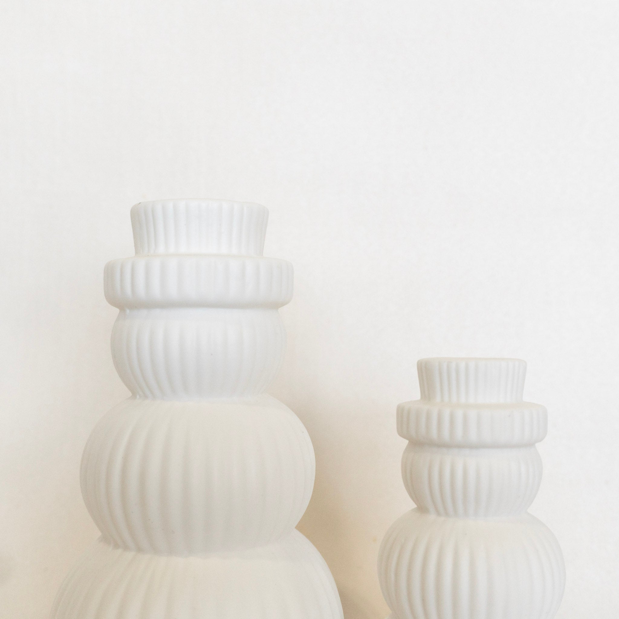 Stoneware Bisque LED Snowman