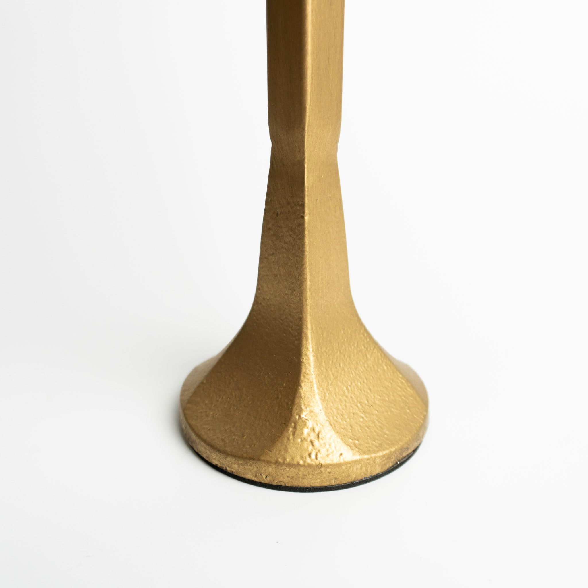 Gold Cast Iron Candlesticks