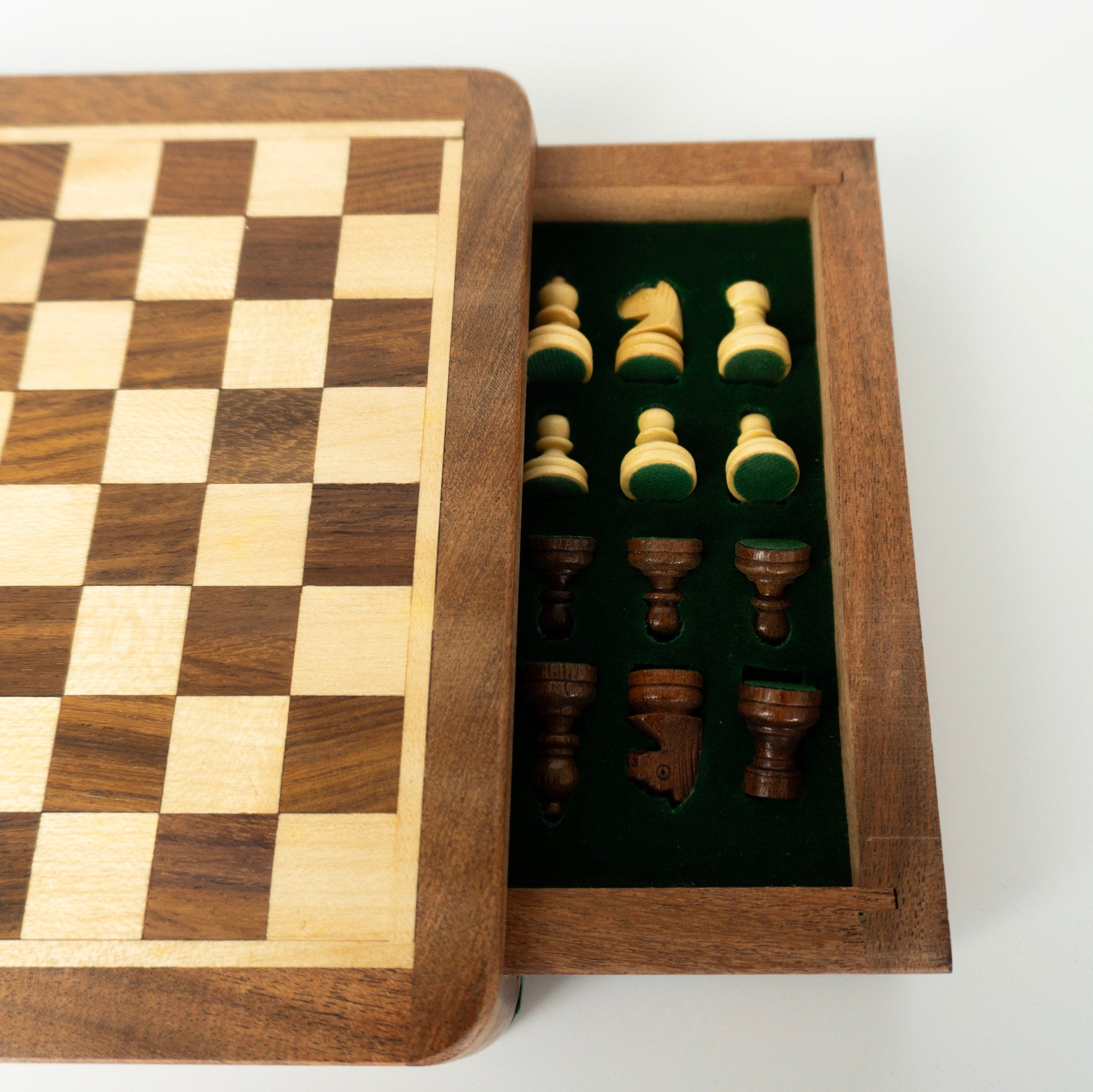 Acacia Wood Magnetic Chess Set