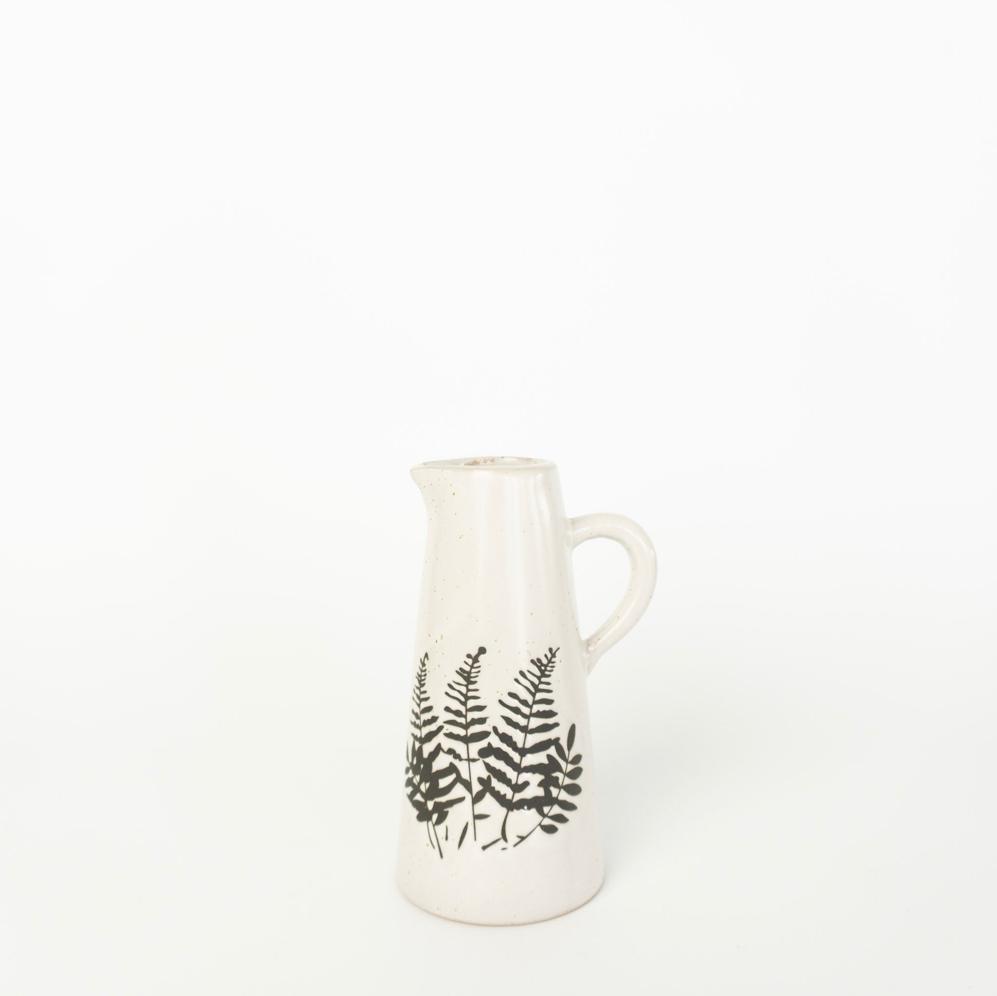 Black/White Fern Pattern Pitcher