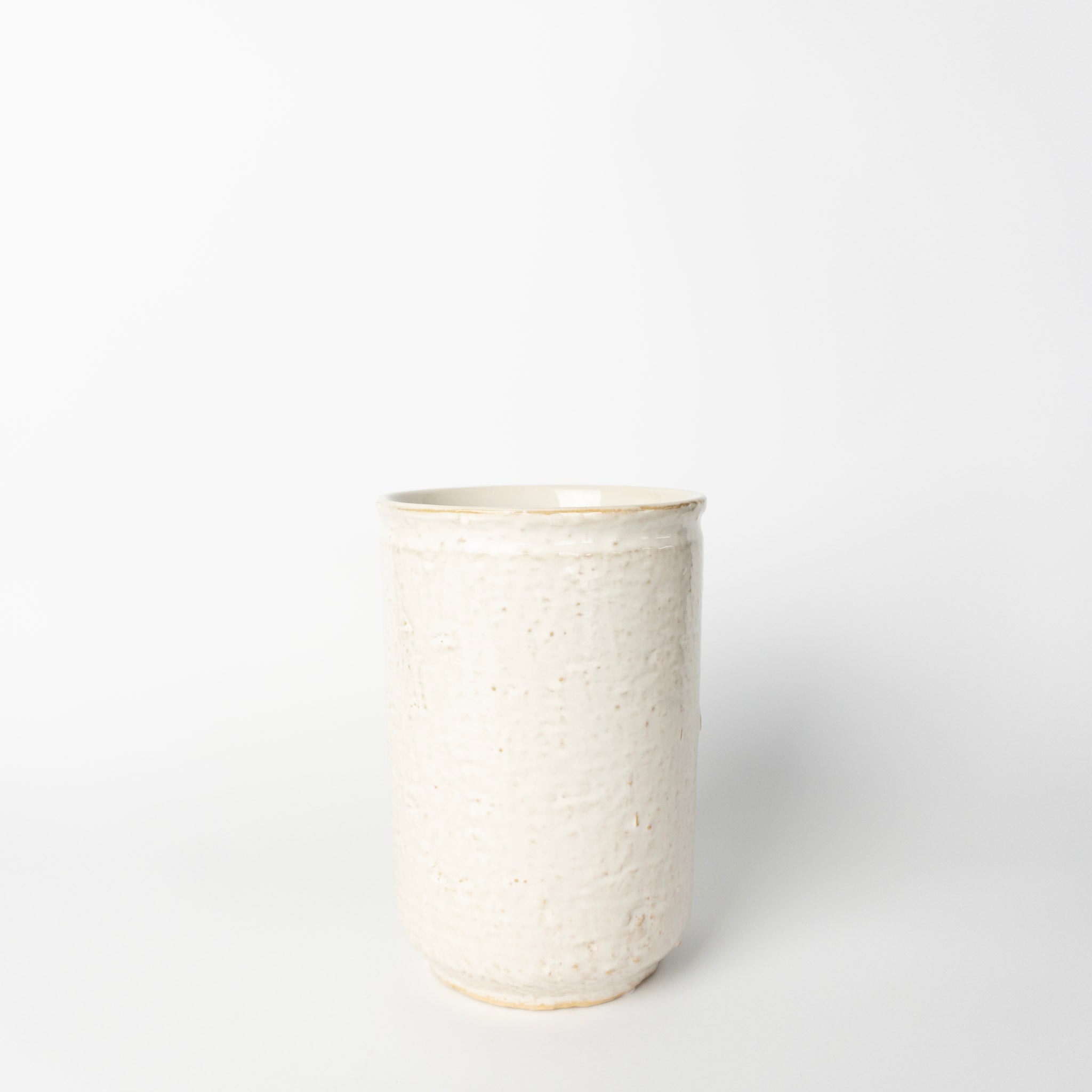 7" White Ceramic Utensil Holder