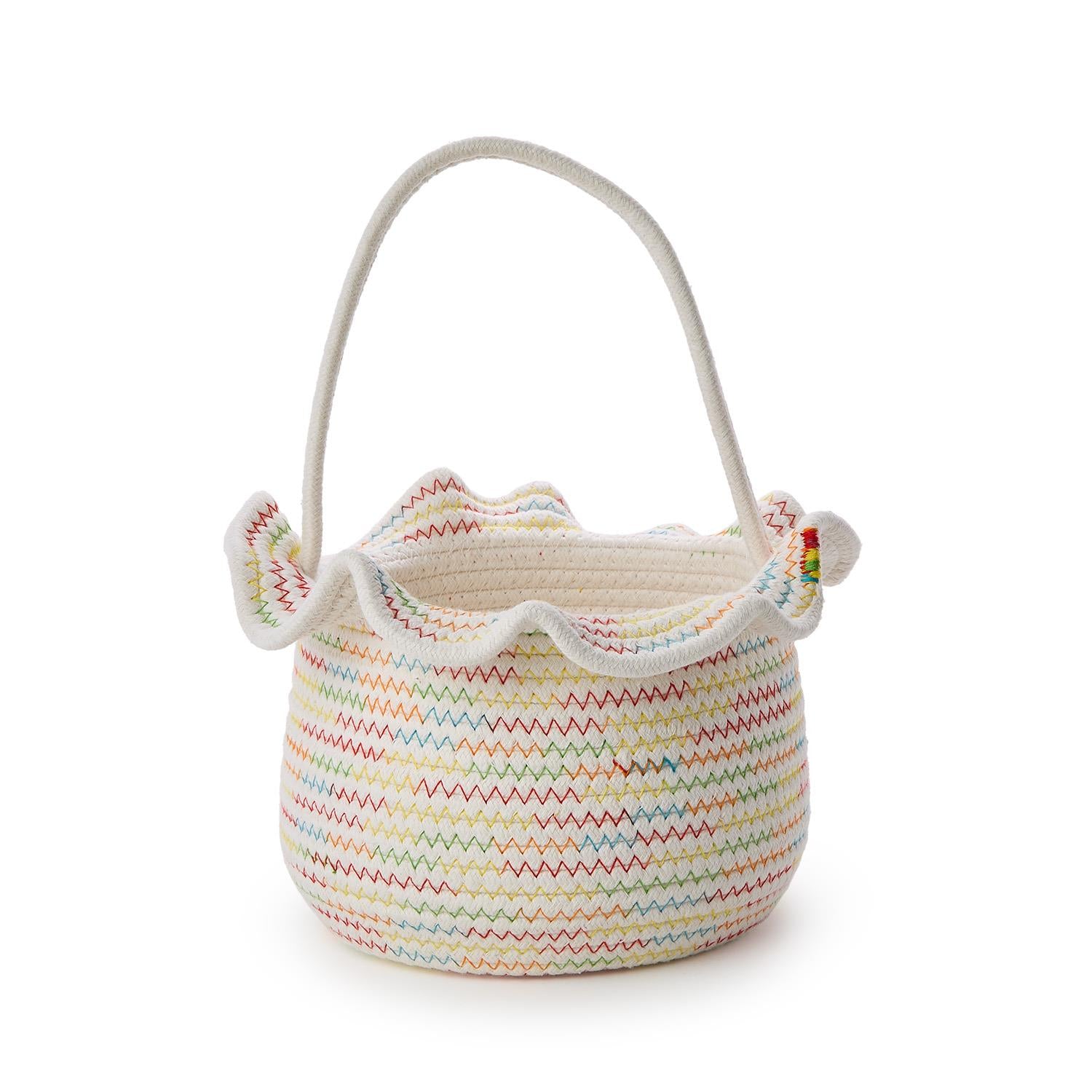 Ruffle Cotton Rope Easter Basket