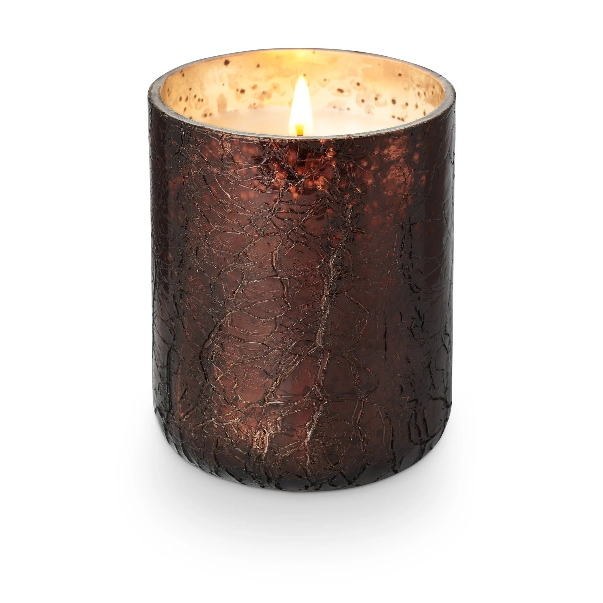 Midnight Pumpkin Crackle Glass Candle