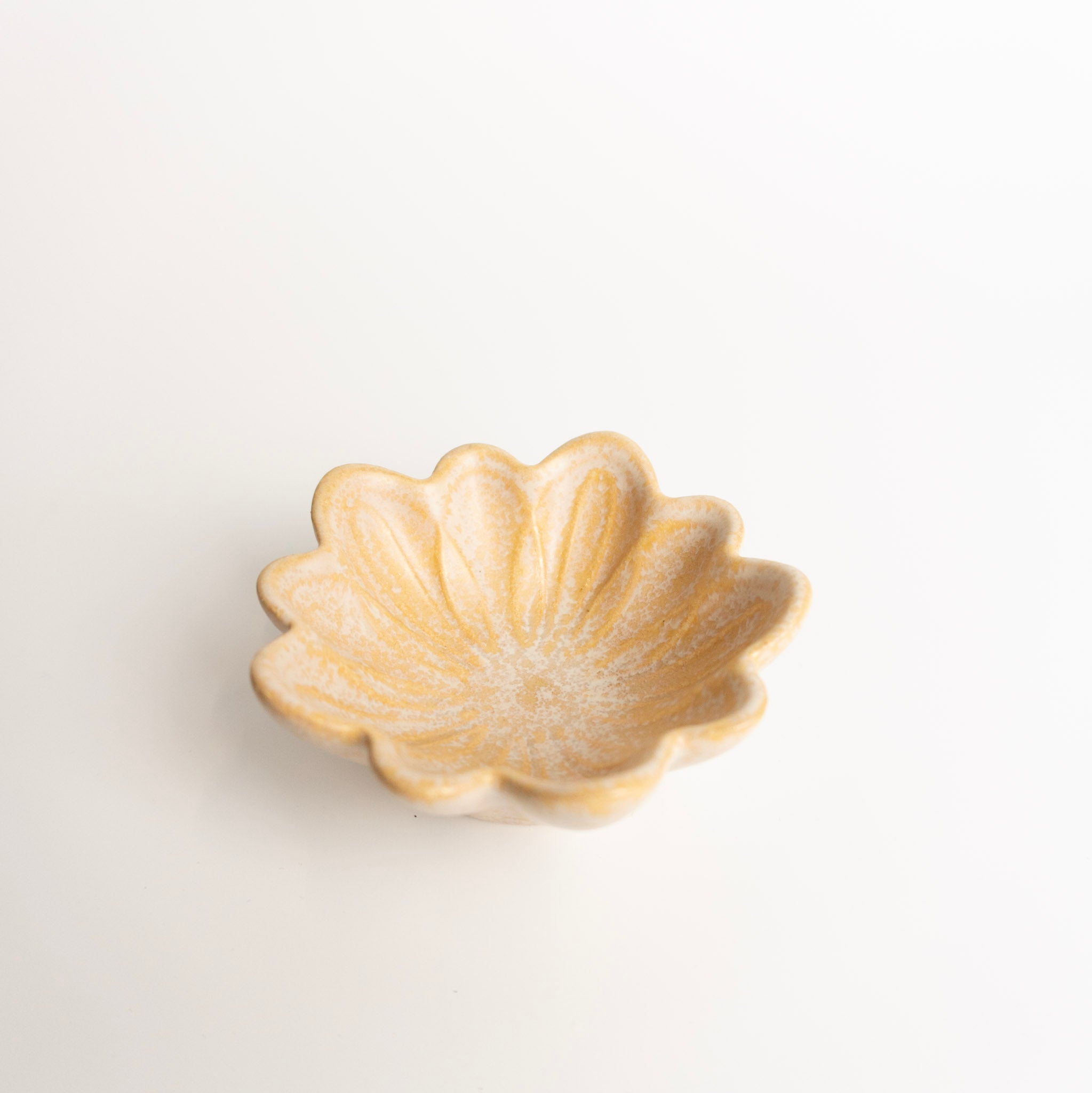 Honey Brown Flower Dish