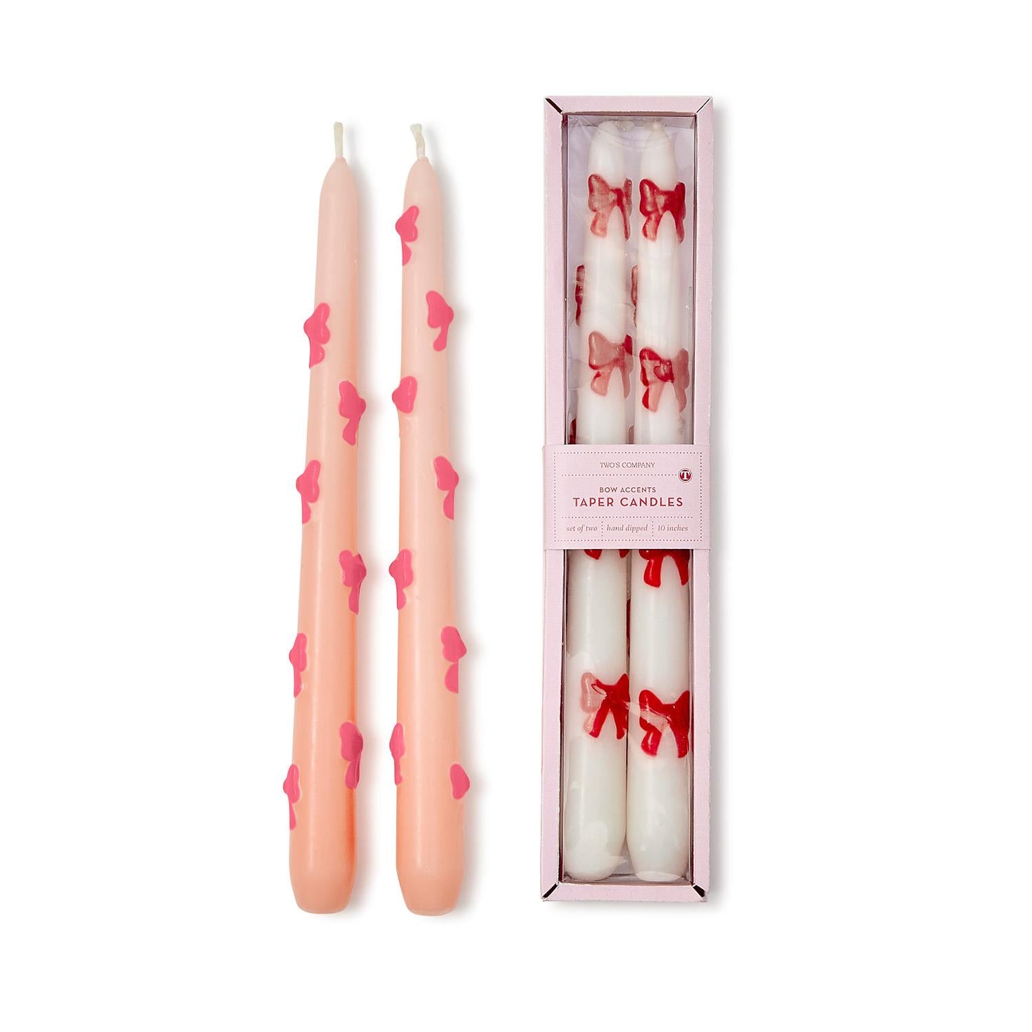Bow Taper Candles