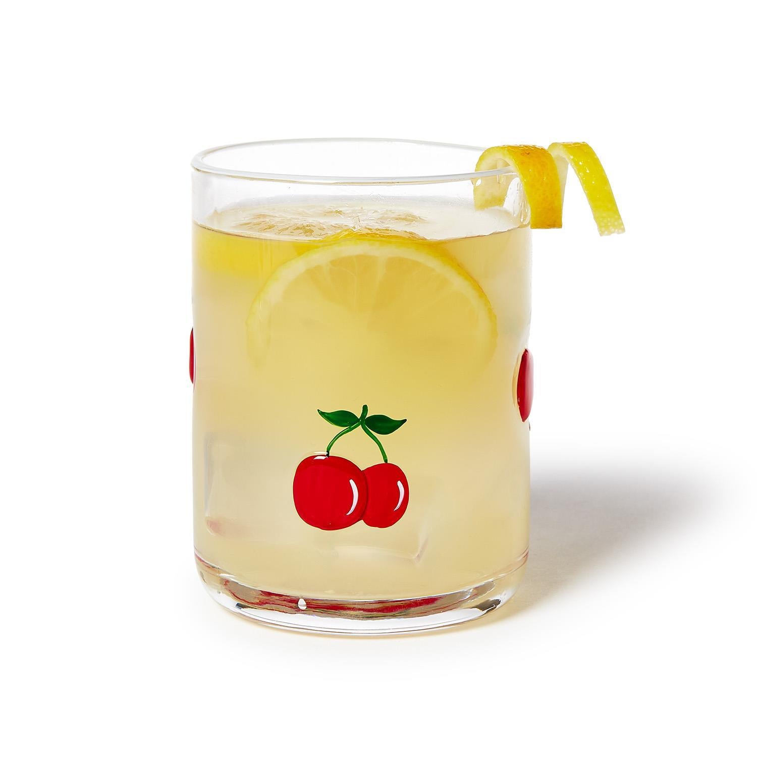 Cherry Old Fashion Glass