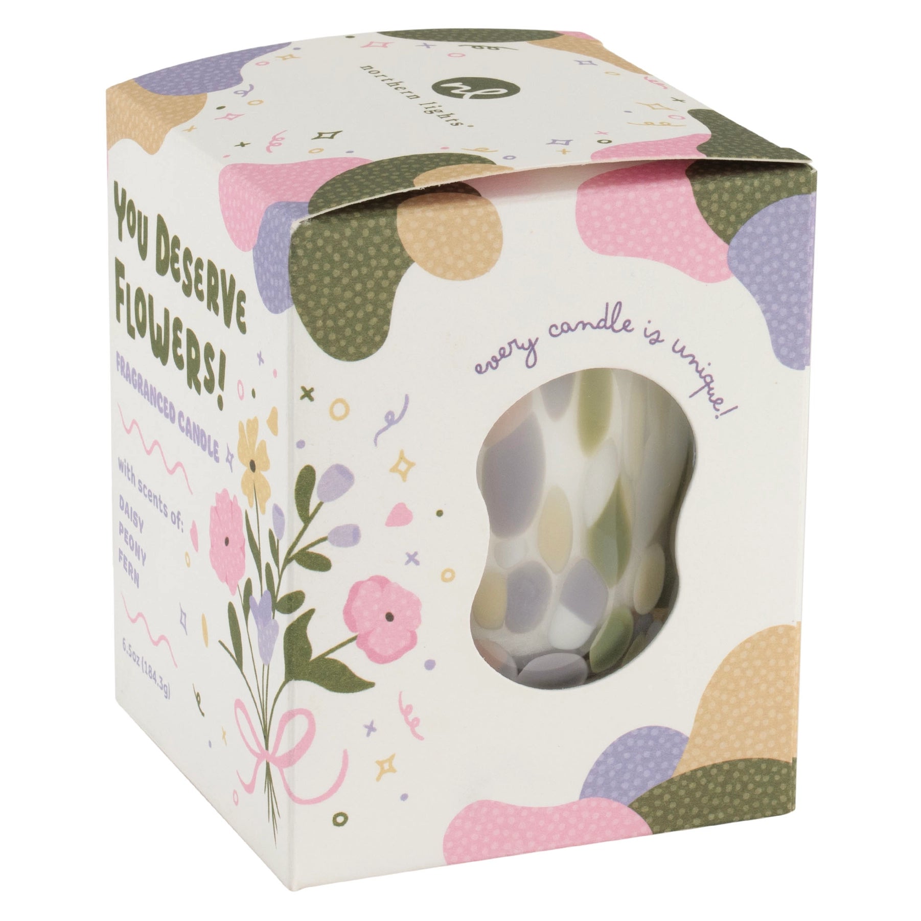 You Deserve Flowers! Boxed Candle