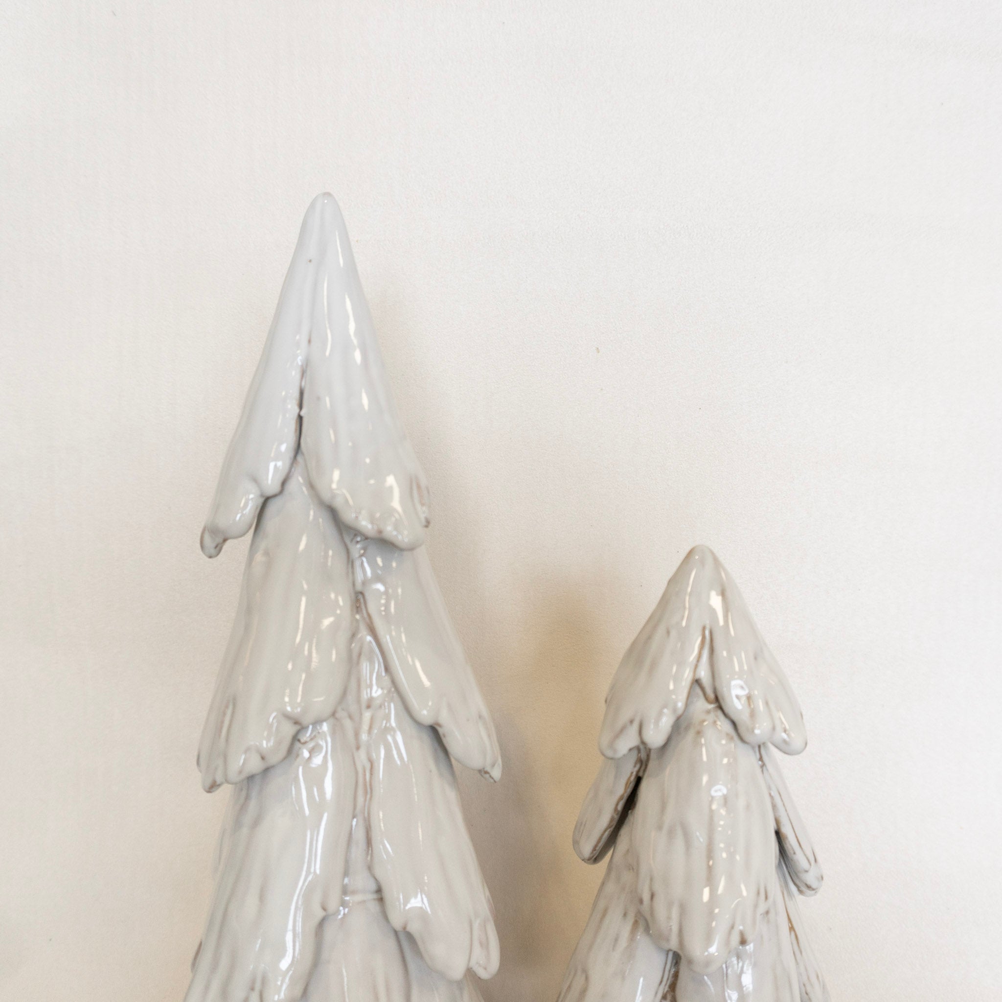 White Stoneware Tree Set