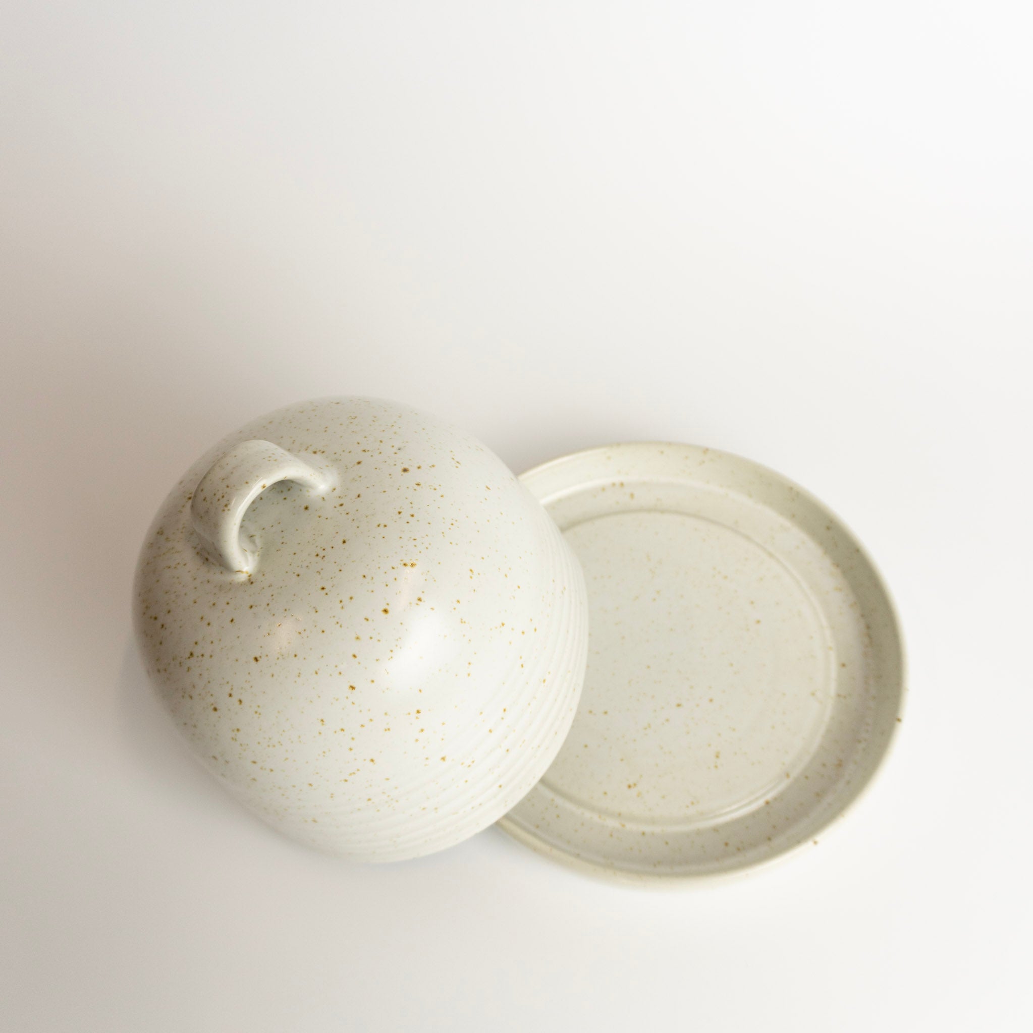 Round Ceramic Butter Dish