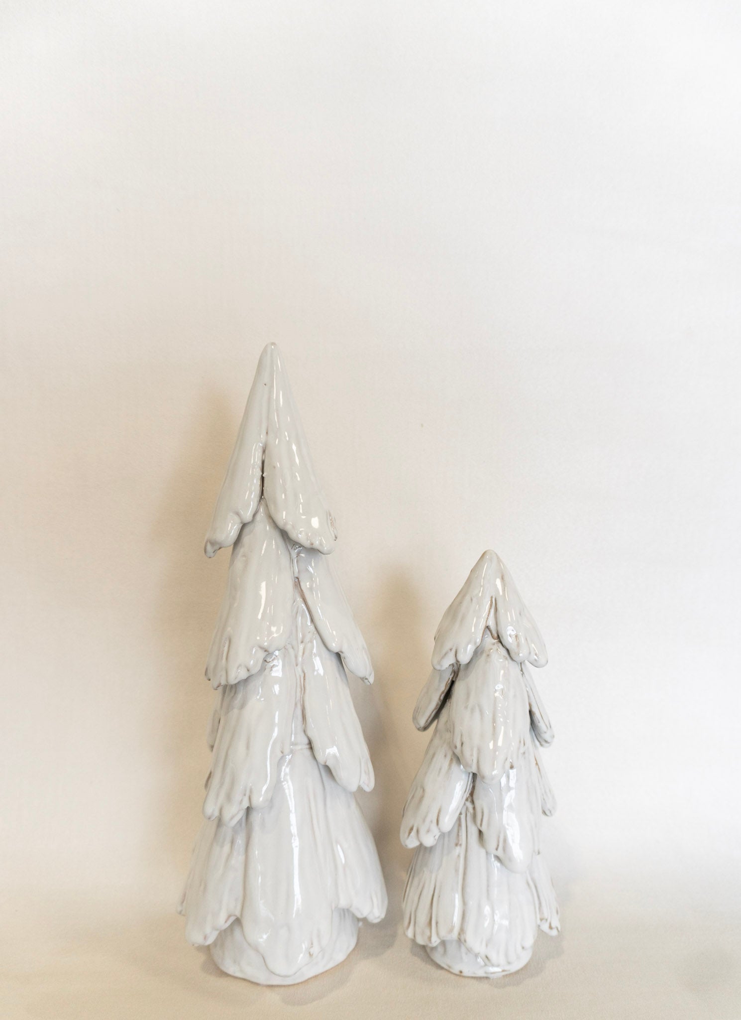 White Stoneware Tree Set