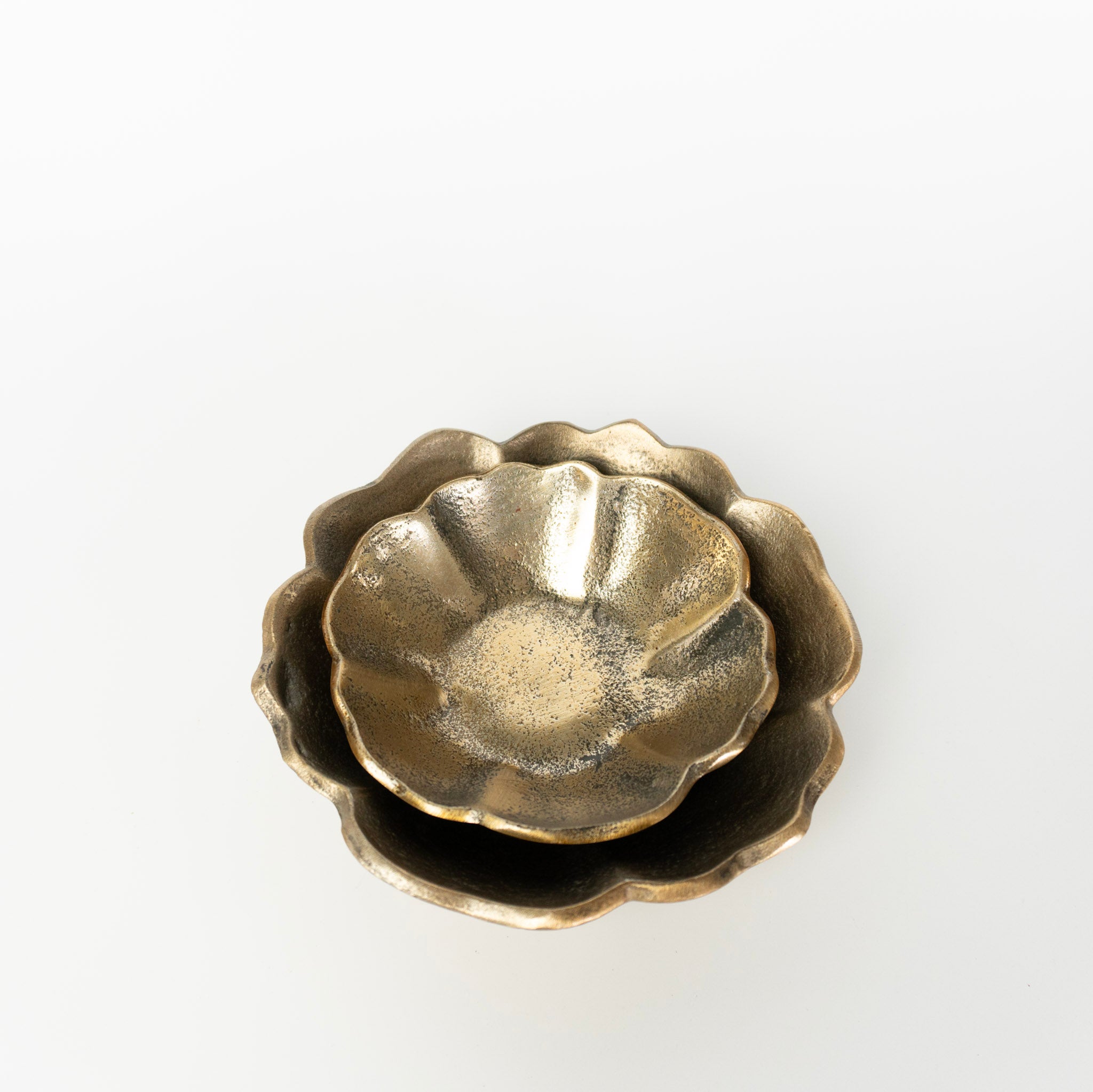 Wavy Rim Gold Bowl