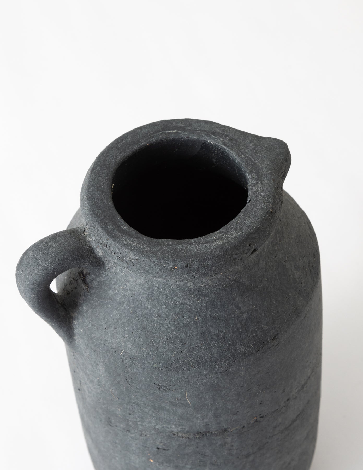 Charcoal Handle Vase - 10"