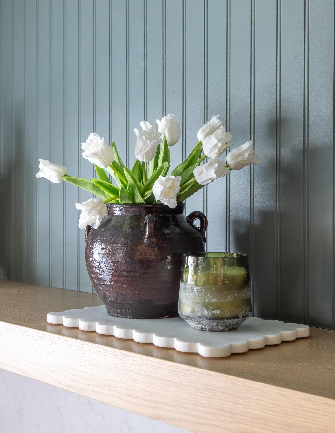 Scalloped Edge Marble Board