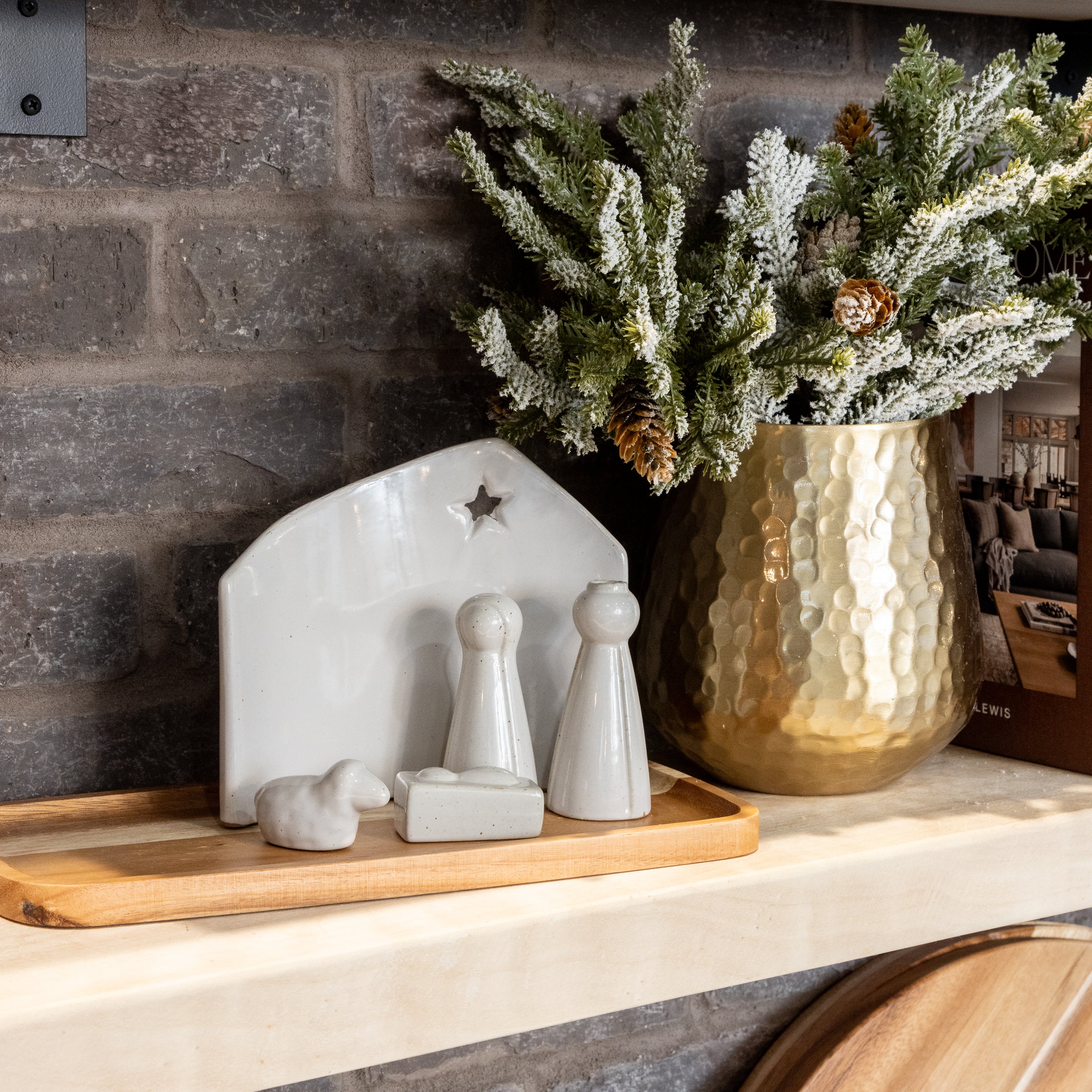 Stoneware Nativity