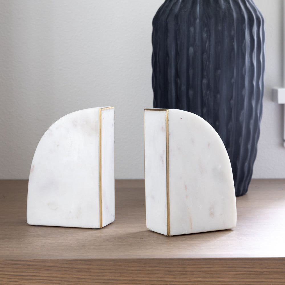 Marble Bookends